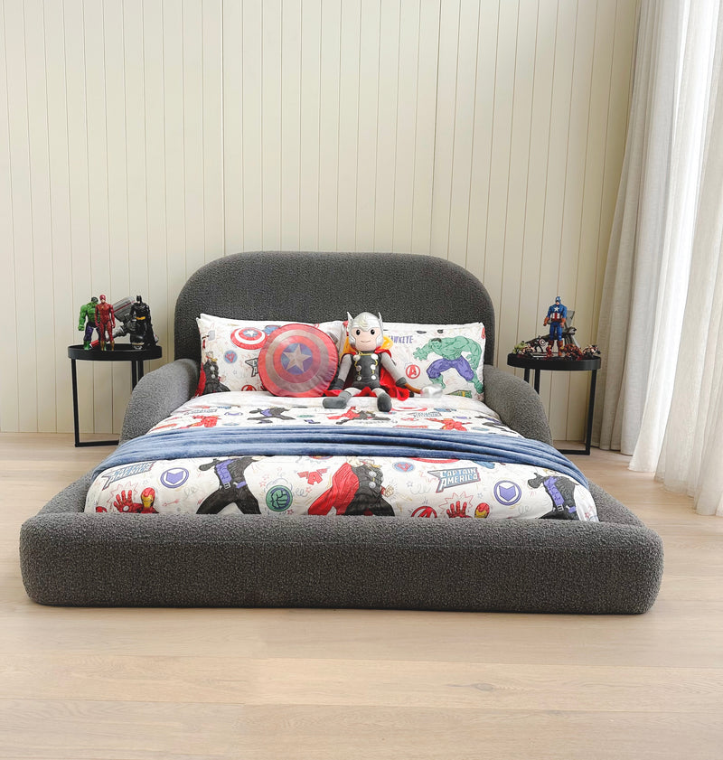 Super Hero Kids Bed with Guard Rails 