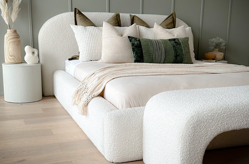 Tulum Arch Boucle Bed