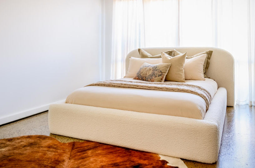 Tulum Arch Boucle Bed